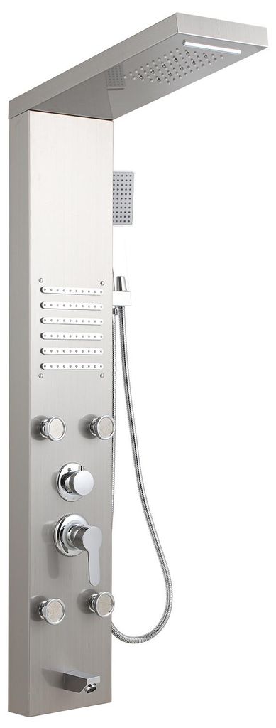 Pannello doccia Ikodm 5 in 1 con LED, getto a pioggia e Immagine del prodotto 