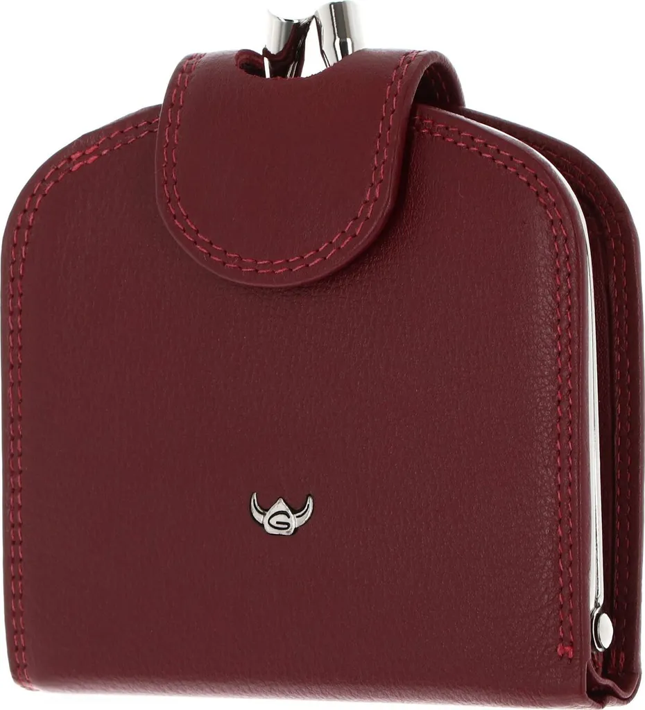 Portafoglio RFID Golden Head Polo Rosso - Nappa Bovina Certificata