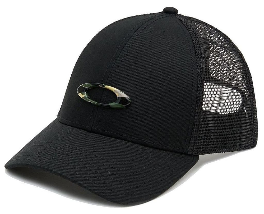 OAKLEY Trucker Ellipse Schwarze Kappe Schwarz Uni