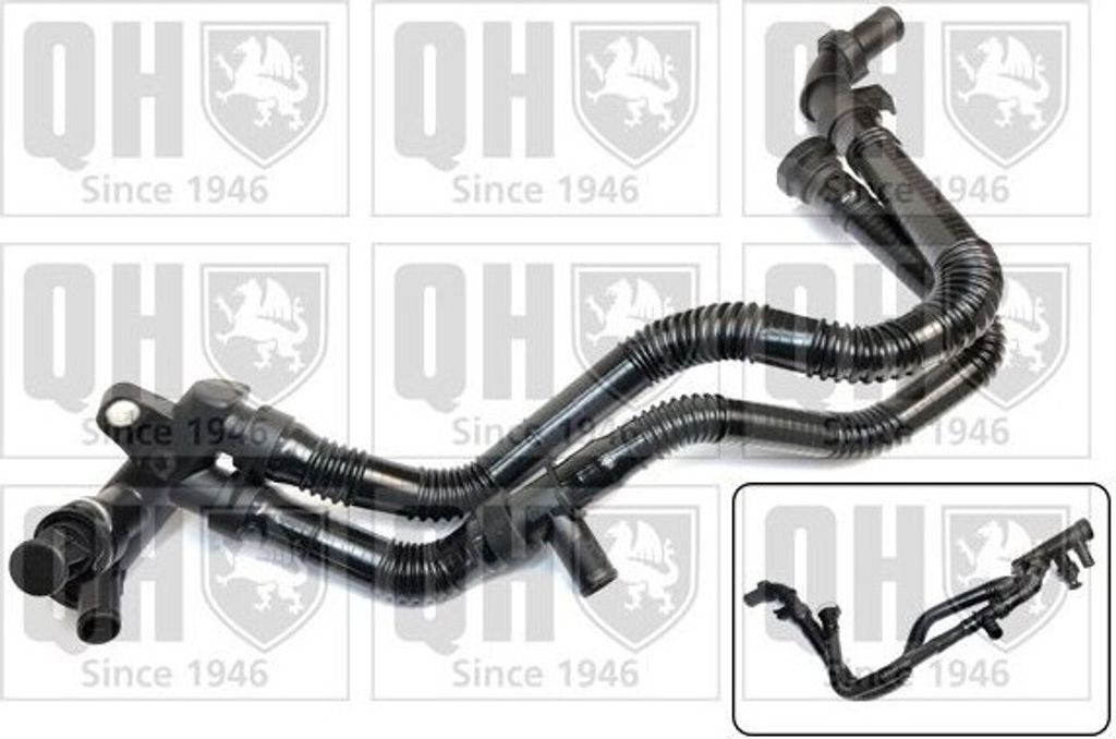 QUINTON HAZELL QTH892CF Kühlmittelrohrleitung Kühlerschlauch für TOYOTA AYGO (WNB1, KGB1) passend für PEUGEOT 207 (WA, WC) 206 Schrägheck (2A/...