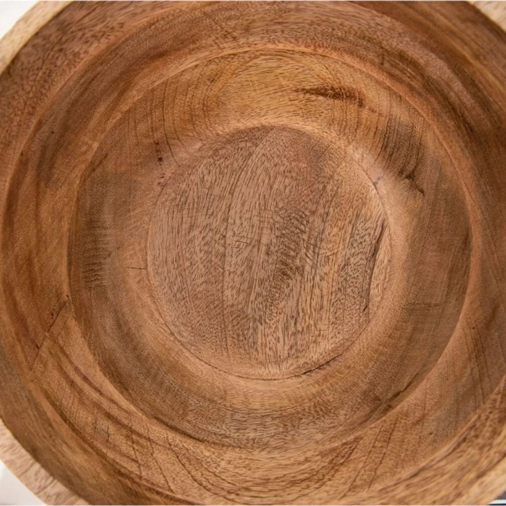 Ciotola in Legno di Mango Esotico per Frutta e Insalate | Design Naturale - 4