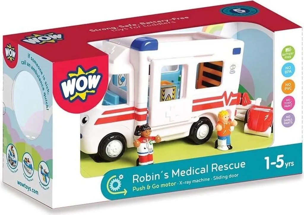 Ambulance de Secours Robin Jouet Éducatif avec Brancard et Figurines - 3