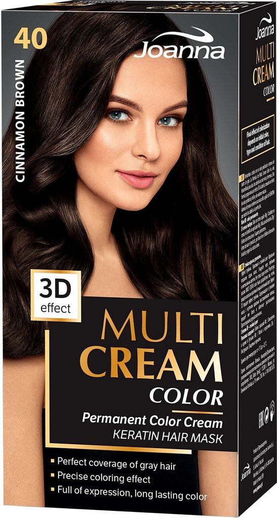 JOANNA Multi Cream Color Haarfärbemittel 40 Zimtbraun Produktbild 