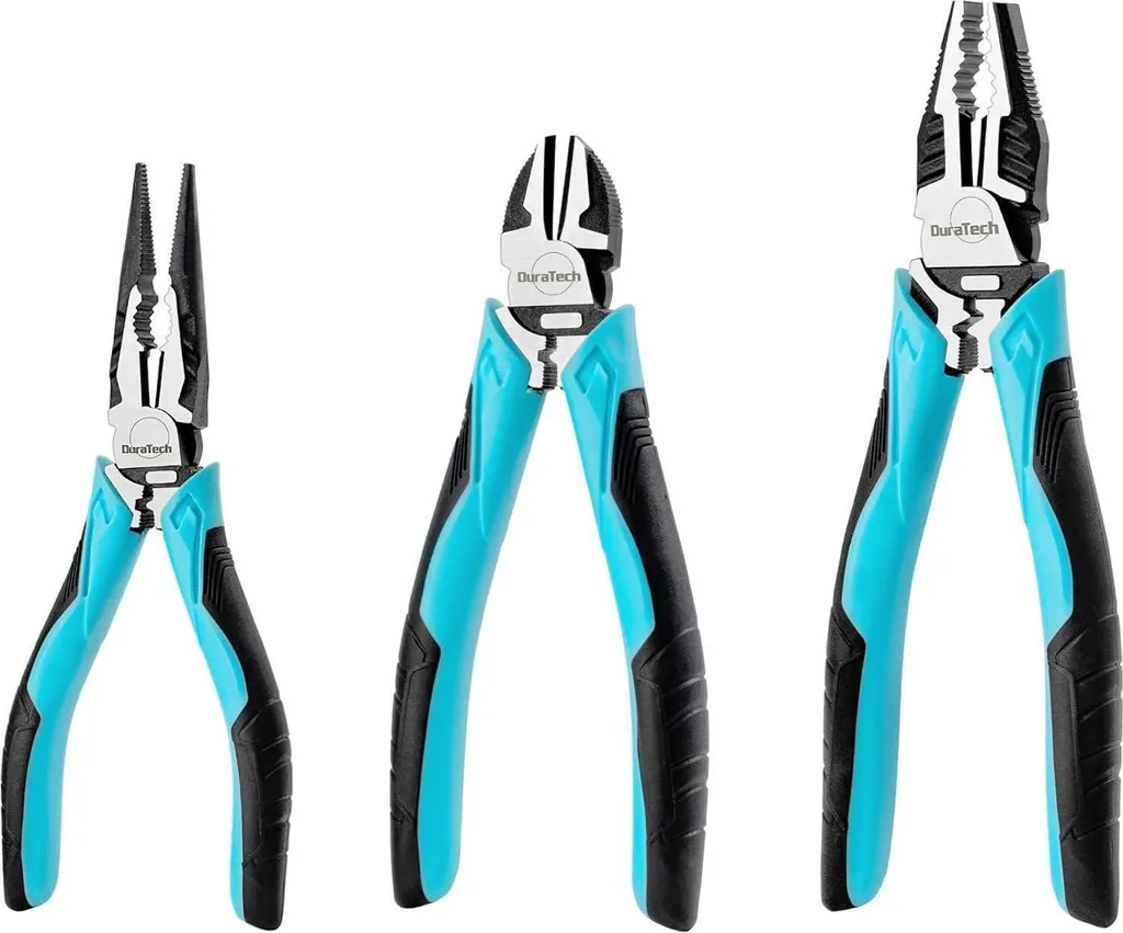 Kit de pinces DURATECH 160/200mm idéal pour réparations électriques