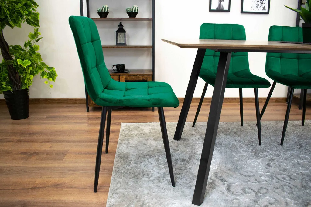Sedia Valora KARA Verde Scuro - Sedia Moderna per Cucina e Sala - 10