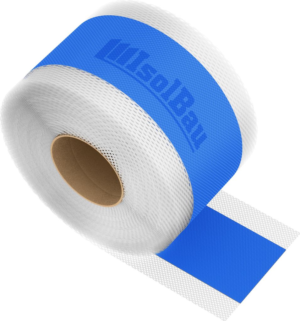 Isolbau Dichtband P2 Blau - 50 m Abdichtband Wasserdichtes Dichtungsband für Sanitär, Dusche, Bad, Fliesen, Balkon und Terrasse, Abdichtung für...