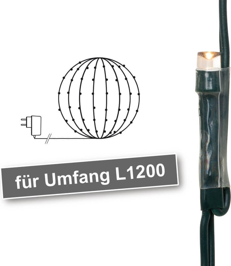 koopman Lichternetz für Buchsbäume, Ø120cm, 144 LEDs, Produktbild 14
