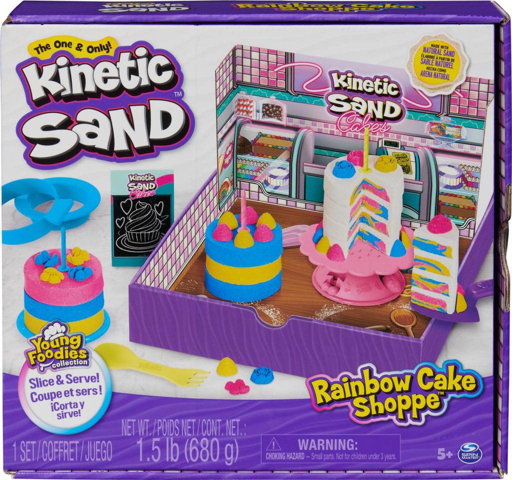 Kinetic Sand , Rainbow Cake Shoppe, 680 g de sable jaune, Image du produit 