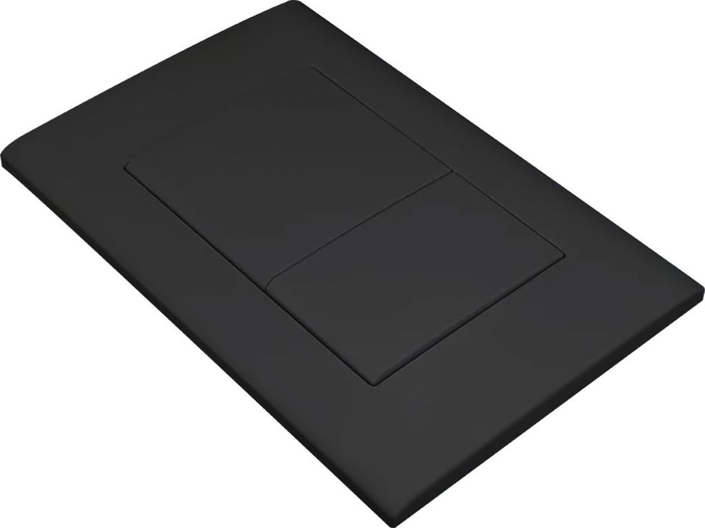 Drückerplatte Schwarz Matt Kompatibel zu Geberit Duofix Sigma / Delta 2 Mengenspülung