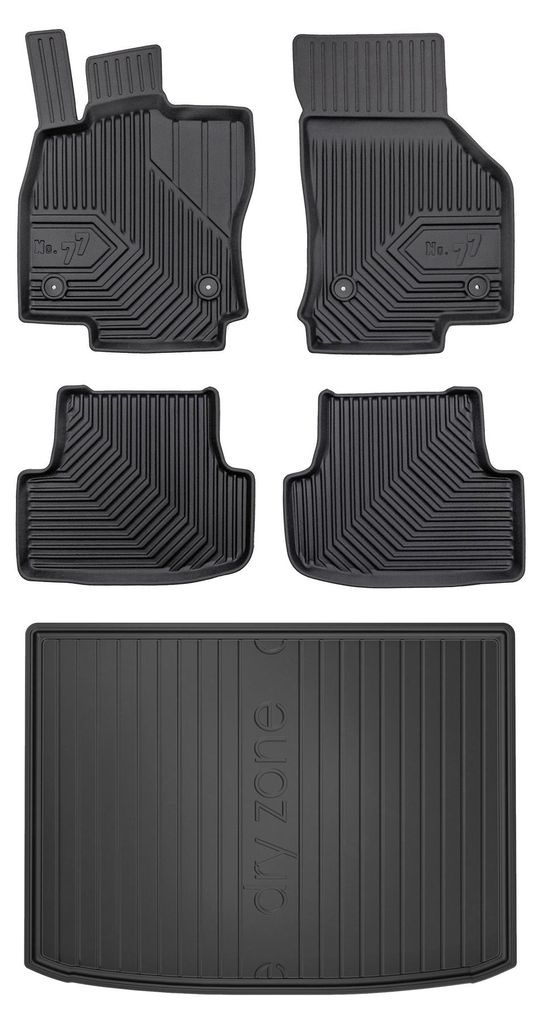 Audi A3 8Y dal 2020 (hatchback) – set 5 pezzi, nero, su Immagine del prodotto 