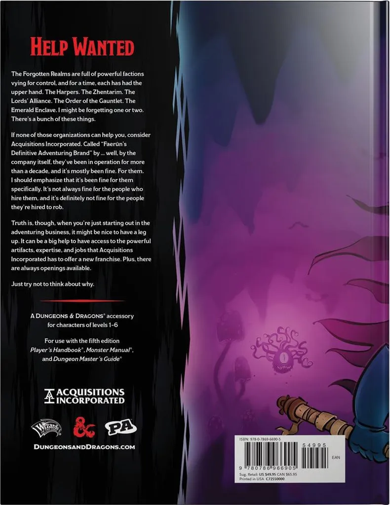 Donjons & Dragons : Acquisitions Incorporated - Livre de Règles D&D 5e - 2