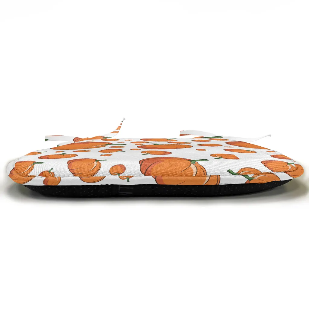 Décoration de Table Halloween : Lot 12 Coussins de Chaise 40x40 Orange - 3