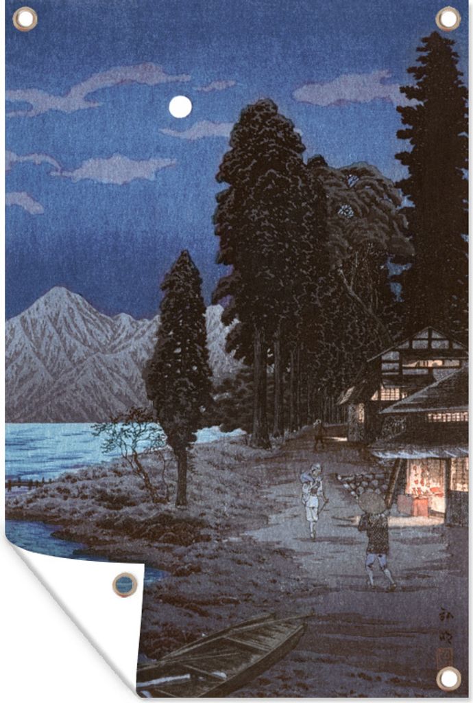 MuchoWow 60x90 cm Outdoor-Poster Gartendeko Sichtschutz Garten Poster für den Garten Malerei - Kunst - Japan