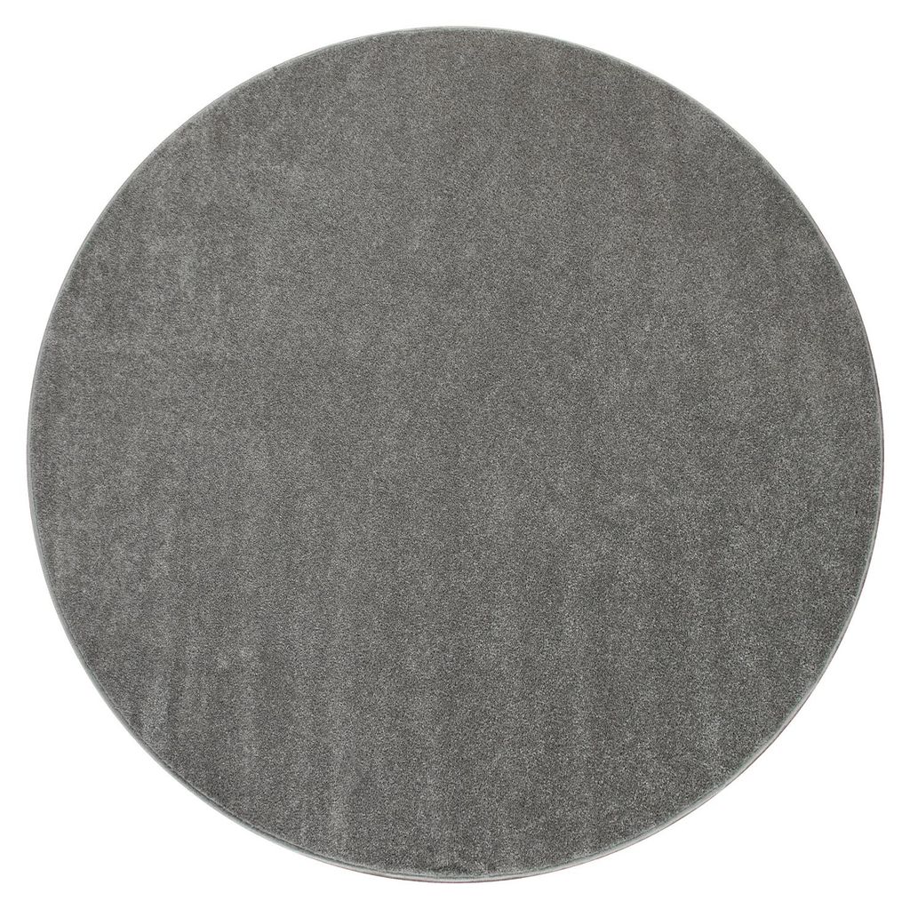 TT Home Wohnzimmer Teppich Kurzflor Unifarbendes Design Produktbild 