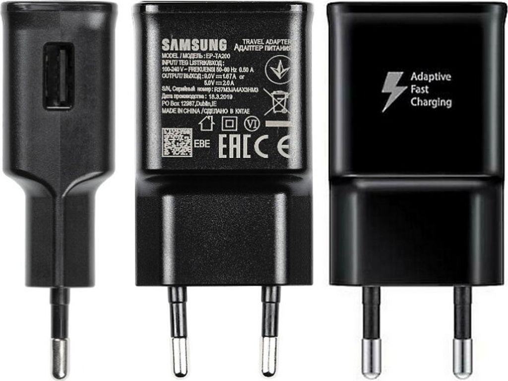 Schnell-LadeStecker 220V/2A - Samsung EP-TA200EBE - black Produktbild 