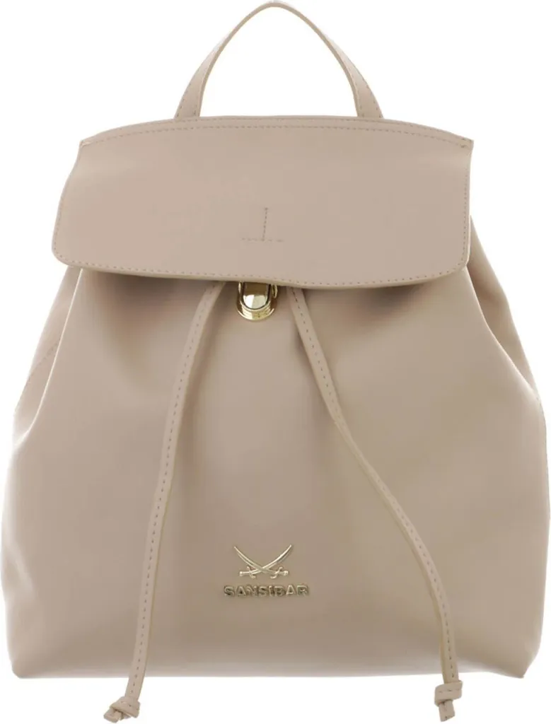 Sac à dos Sansibar robuste beige sable avec compartiments loisirs