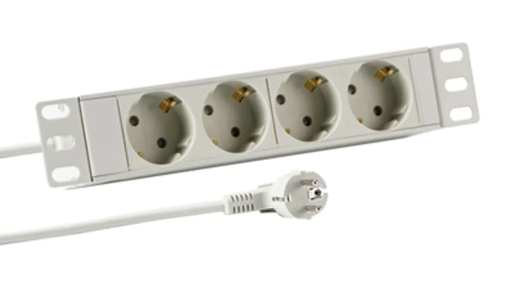 Unité d'Alimentation 10 Pouces pour Coffret Réseau 4 Prises EFB en Gris