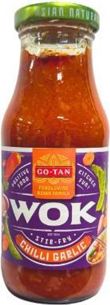 GO-TAN Wok Stir-Fry Chilli Garlic 240ml – Woksoße mit Chili und Knoblauch