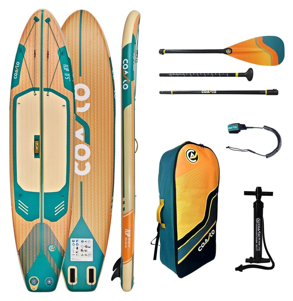 Skládací ultralehké SUP prkno Coasto Flip 11'5, 7,18 kg, Obrázek produktu 
