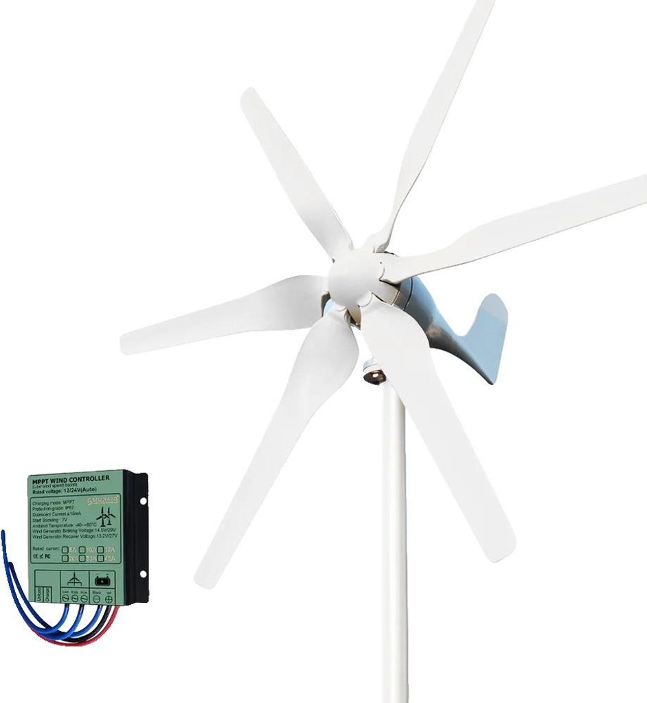 Windkraftgenerator, niedriger Geräuschpegel, einfache Installation, 12V mit MPPT