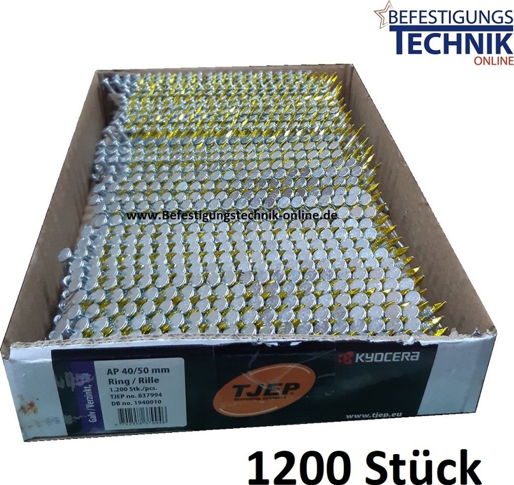 Anker Nägel 4,0x50mm 34° papier für Nagler Hikoki NR3665DA W6Z Tjep KA2 Paslode 1,2M