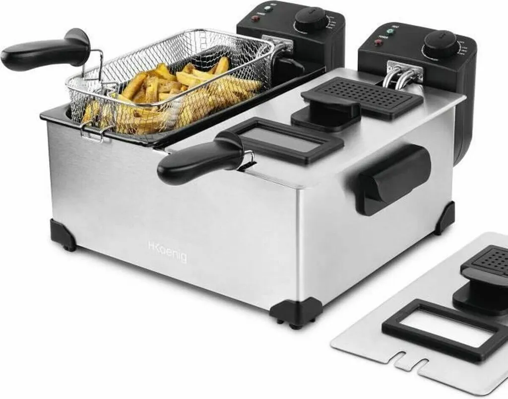 H.Koenig DFX600 Doppia Friggitrice 6L - Il Must-Have per Feste e Party