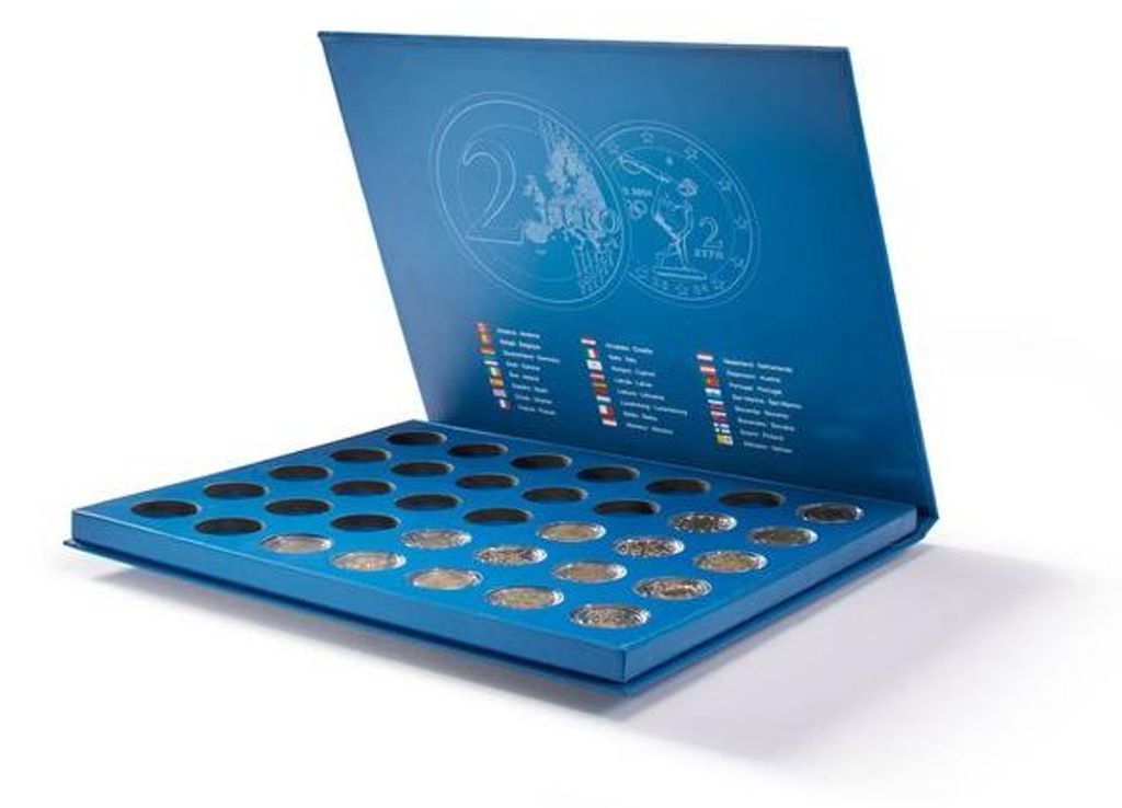 Münzkassette Lucca für 35 dt. 2-Euro-Gedenkmünzen in Produktbild 