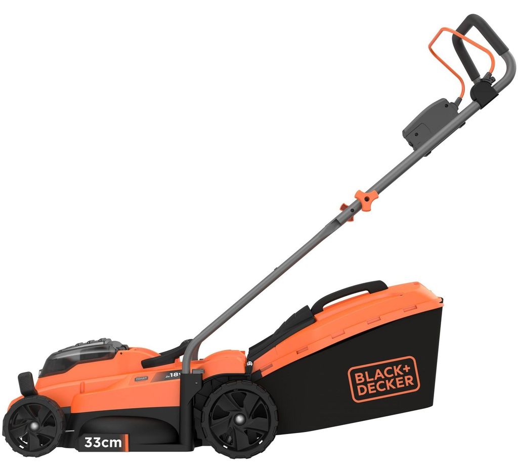 Black + Decker 2x18V 33CM Akku-Rasenmäher, 2 x 2,5 Ah Produktbild 
