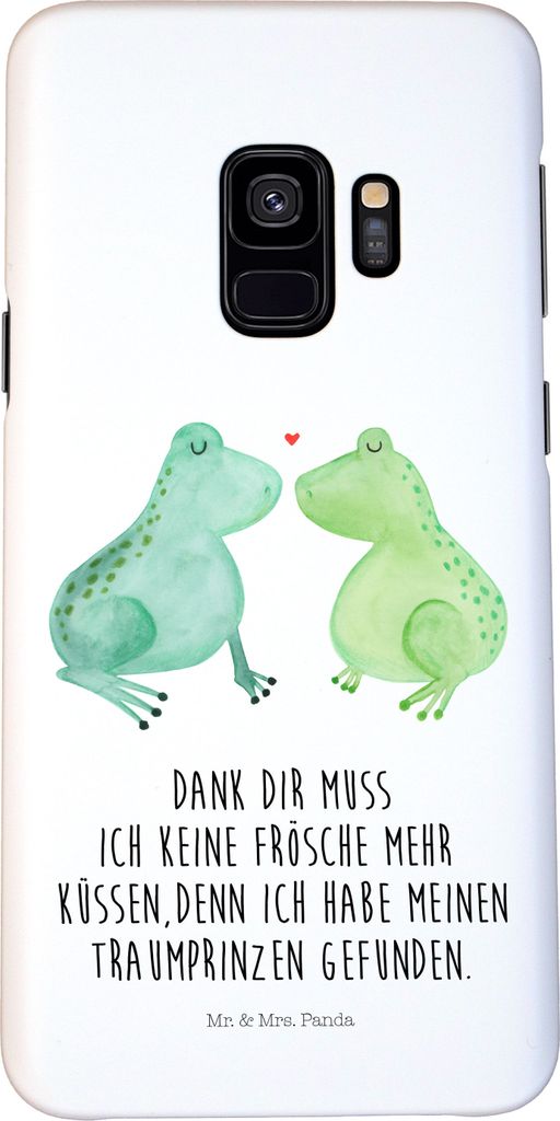 Mr. & Mrs. Panda Samsung Galaxy S9 Handyhülle Frosch Liebe - Weiß - Geschenk, Cover, Freundin, Partner, Verlobung, Hülle, Handy Schutzhülle, Ho...