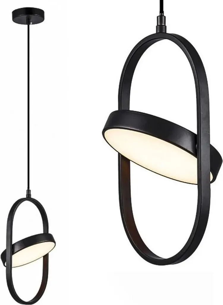 TooLight LED APP1554-CP Black: Lampadario Moderno LED 18W Metallo