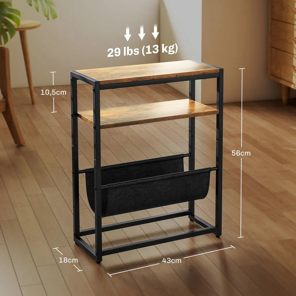 Table d'entrée étroite pour ranger vos magazines et optimiser l'espace