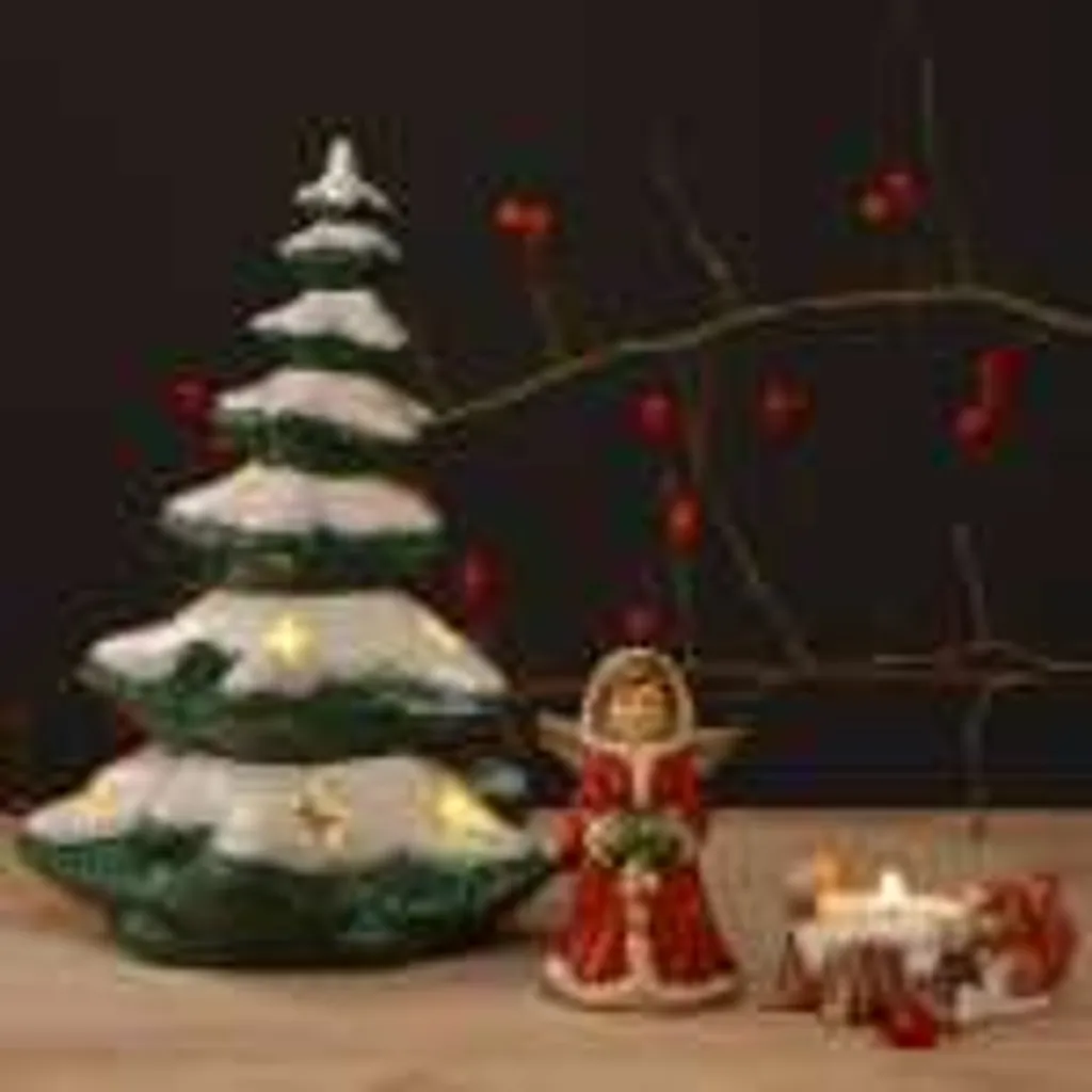 Goebel Lichterbaum Arbre de Lumière en Grès Figurine Décorative Noël