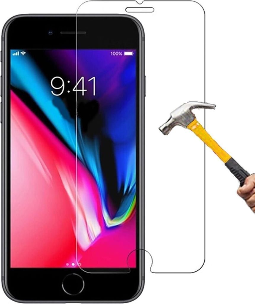 ino Schutzglas kompatibel mit iPhone 7 plus / 8 plus / 6 plus / 6S plus Panzerglas Displayschutzglas Schutz Displayglas Display