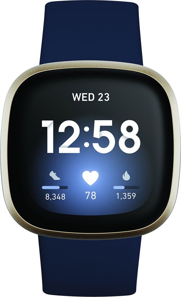 Fitbit Versa 3, AMOLED, Ekran dotykowy, Wi-Fi, GPS, 30 g Zdjęcie produktu 