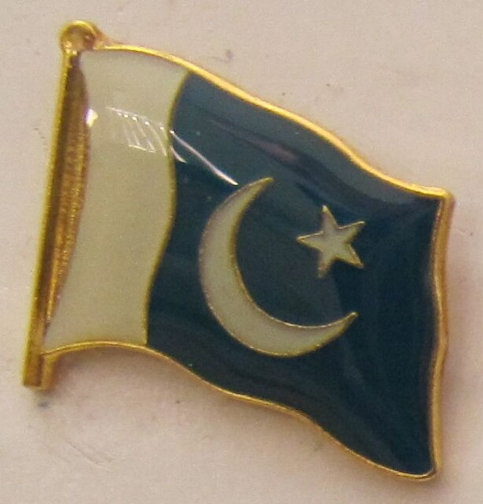 Pakistan Pin Anstecker Flagge Fahne Nationalflagge Produktbild 
