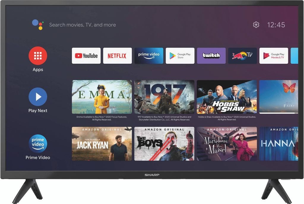 SHARP 32FG2EA Android Smart TV, 81cm (32 Zoll), HD Ready Produktbild 13