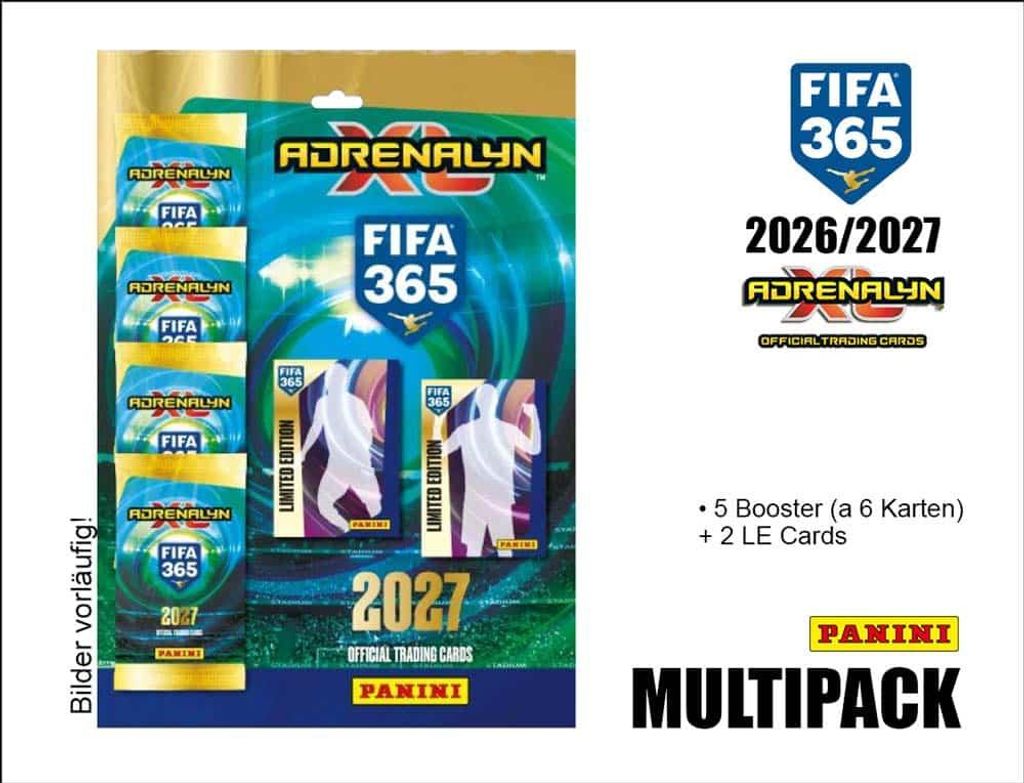 Vorverkauf Panini FIFA 365 2027 Adrenalyn XL Trading Cards Produktbild 
