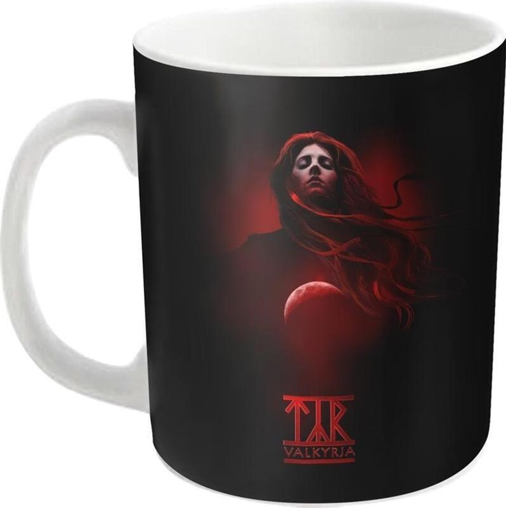 Týr - Kaffeebecher "Valkyrja" PH2361 (Einheitsgröße) (Schwarz/Weiß)