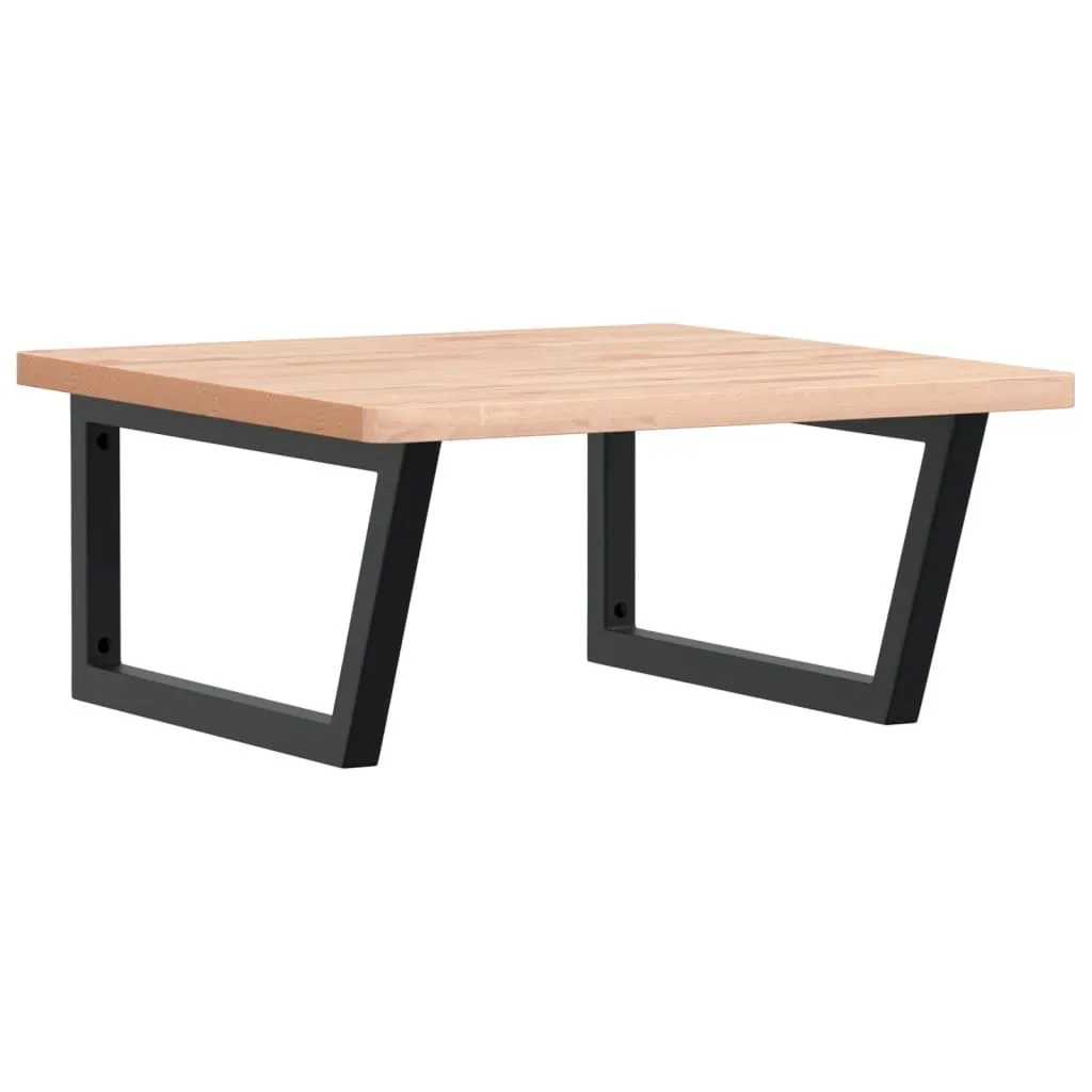 Mensola Lavabo Sospesa SYFAX: Design Industriale in Legno e Acciaio