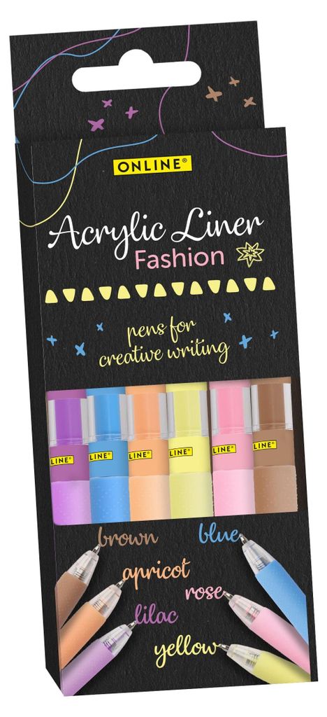 Eurostyle - Acryl-Liner online Mode sortiert 6 Stück