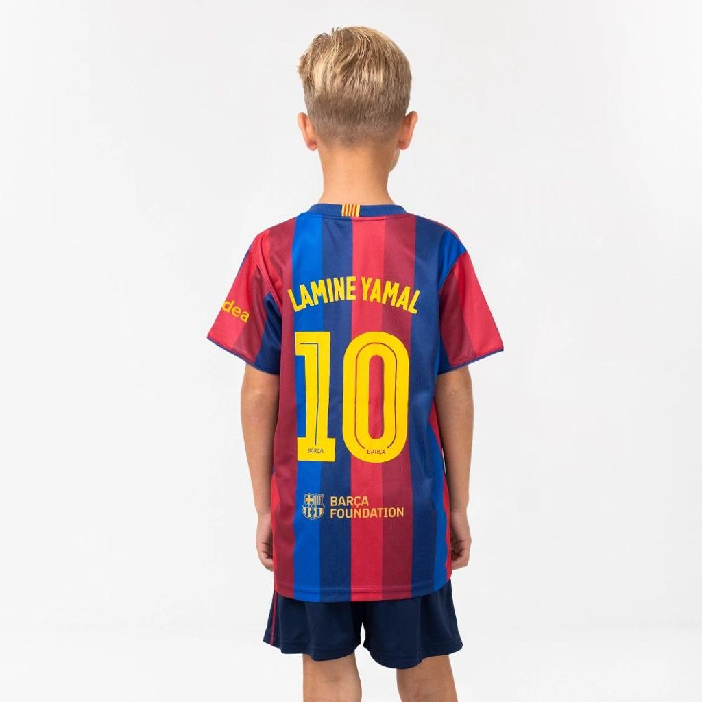 Lamine Yamal FC Barcelona Fußballtrikot Kinder - Offizielle Produktbild 
