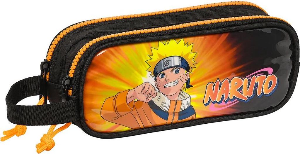 Safta Naruto Double Trousse Homme Orange Orange One Size Image du produit 