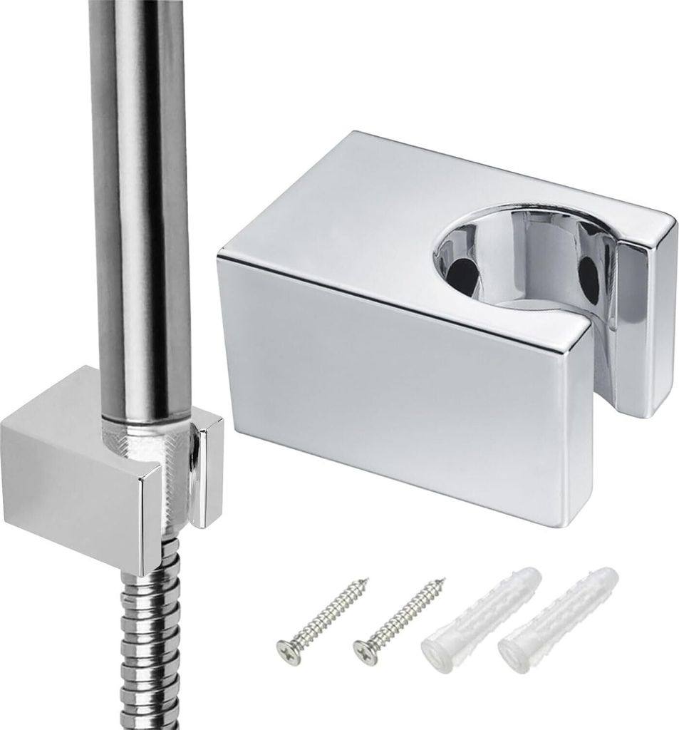 Handbrause Halterung Universal, Brausehalter Wand mit Schrauben, Duschhalterung für Duschkopf, Duschkopfhalterung mit Schrauben für Badezimmer Ba...