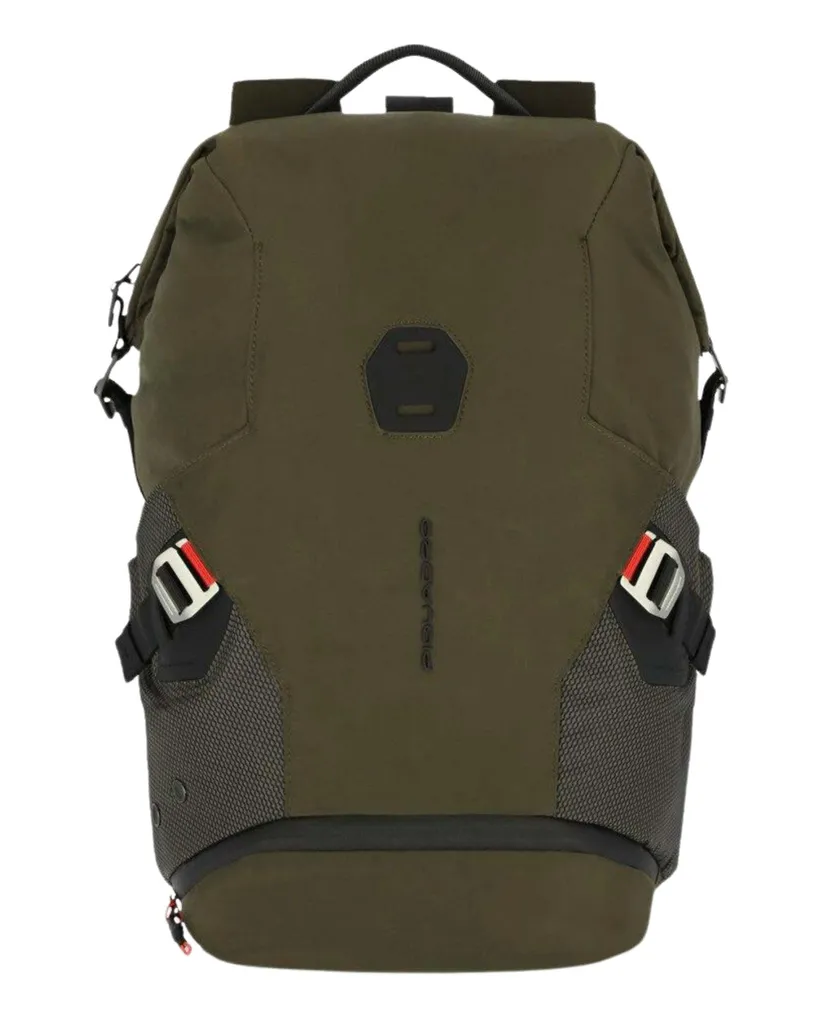 Sac à dos quotidien Piquadro tissu technique vert clair pour citadins