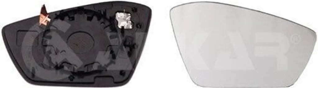Verre de rétroviseur extérieur droit asphérique ALKAR 6432168 Superb III (3V)