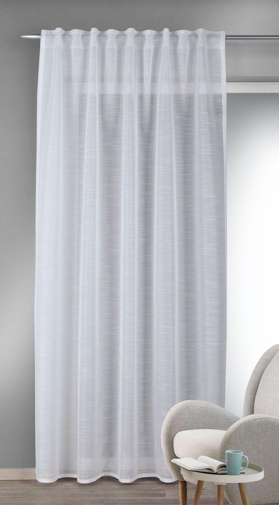 Fertigschal verdeckte Schlaufen "Livia" - Dekoschal von Albani: 245x135cm / Silber Größe (HxB): 245x135cm Farbe: Silber