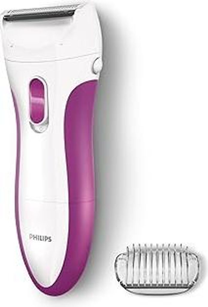 Philips Rasierer Ladyshave Wet & Dry HP6341/00 – Elektrischer, kabelloser Damenrasierer für Achseln, Beine und Bikinizone zur Anwendung auf nass...