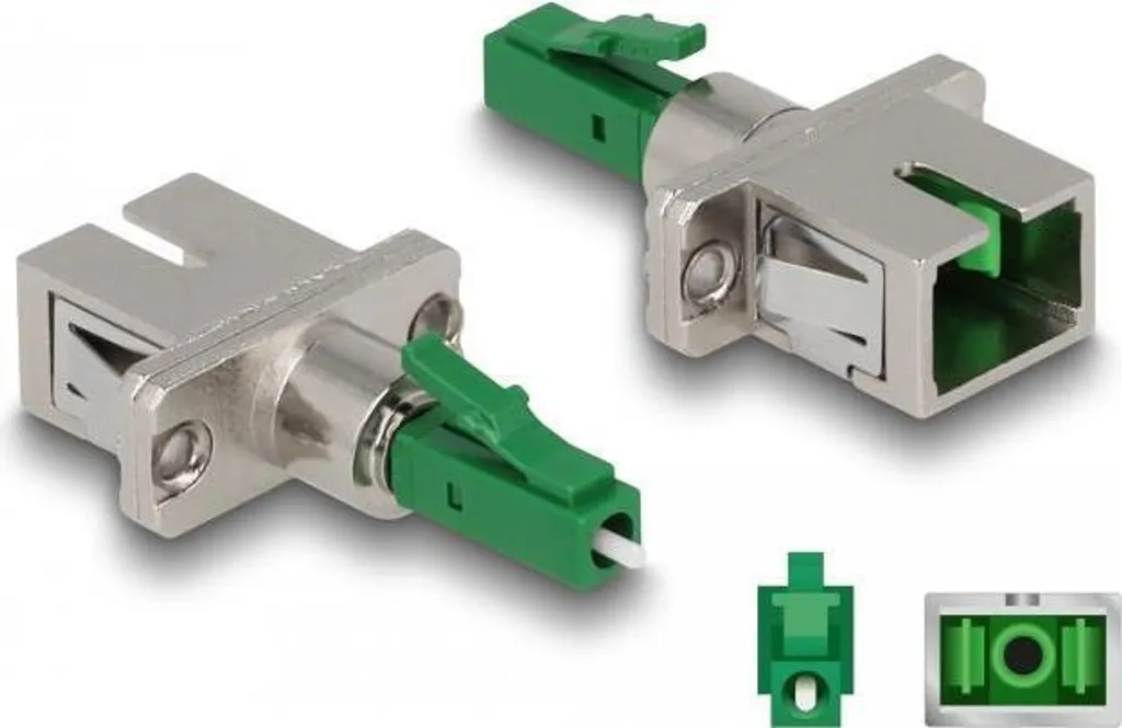 Delock - Netzwerkkoppler - LC Multi-Mode (W) zu SC Single-Modus (W) - Glasfaser - grün