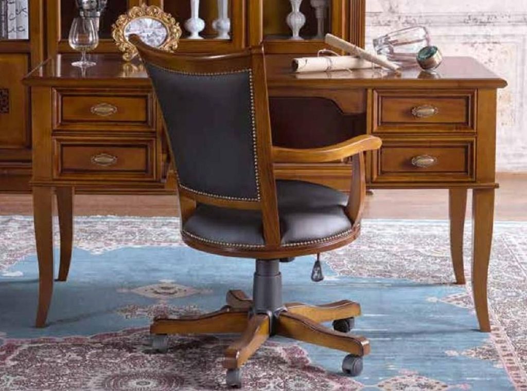 Casa Padrino Luxus Barock Sekretär mit 4 Schubladen Braun - Handgefertigter Schreibtisch im Barockstil - Barock Büro Möbel - Luxus Möbel im Bar...