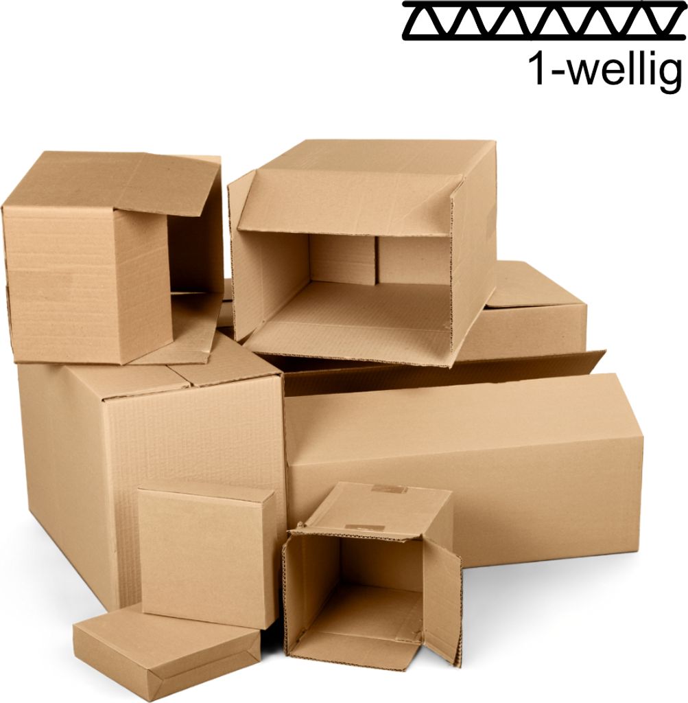 75x Faltkartons 300 x 300 x 300mm 1-wellig Versandkarton 30 x 30 x 30 cm Faltschachtel Kartons Schachtel